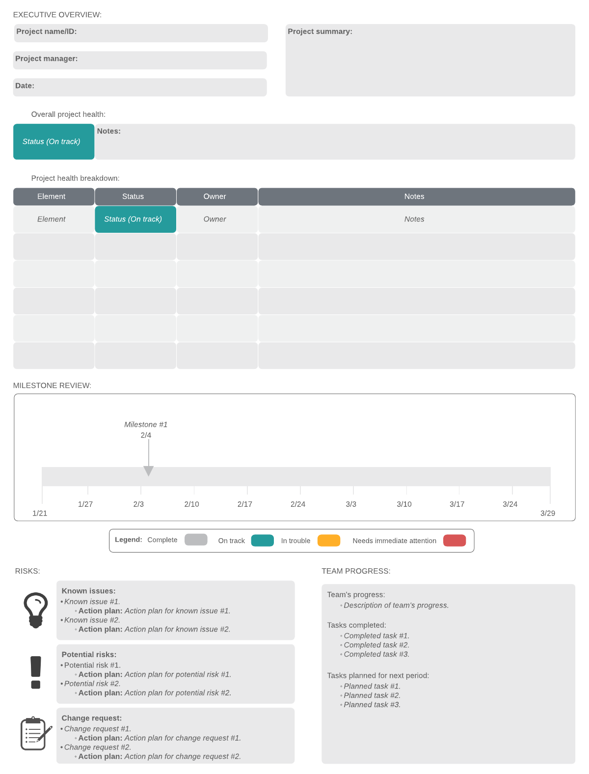 project status report