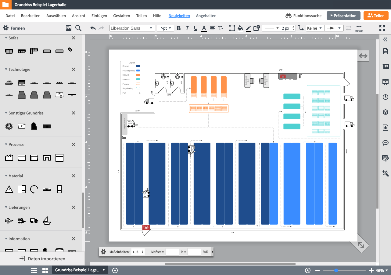 Präzision dank Maßstab-Tools