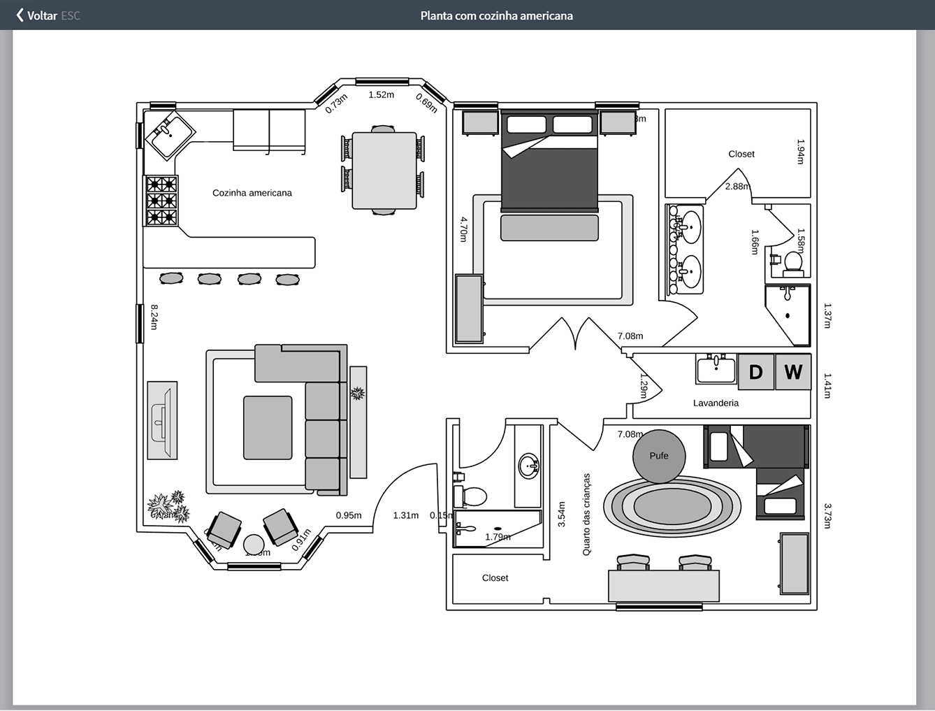 Use o modo de apresentação para mostrar a sua visão