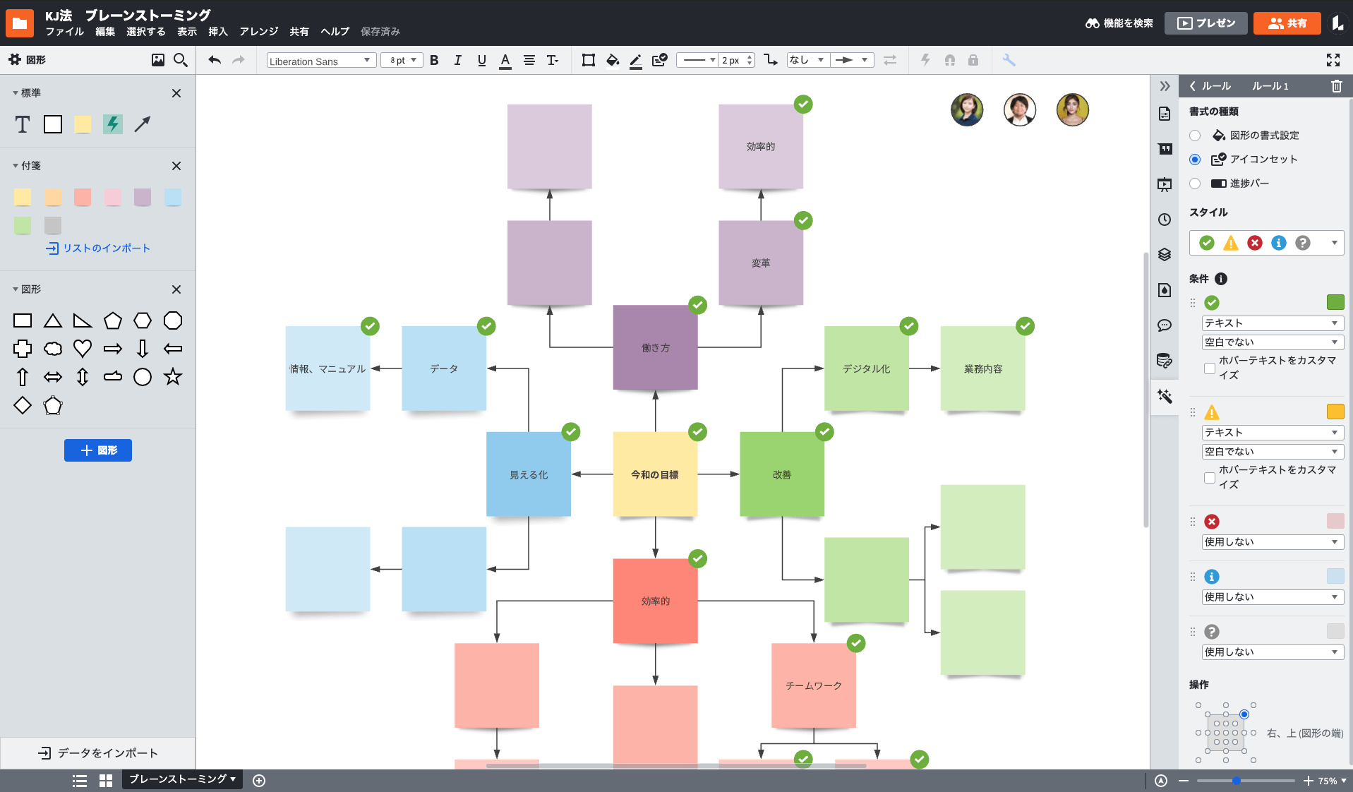 チームのアイデアを簡単にラベル化