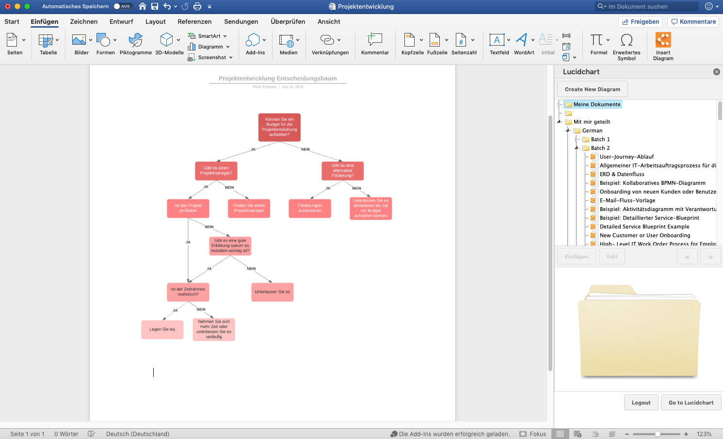 Word-, Excel- und PowerPoint Integration