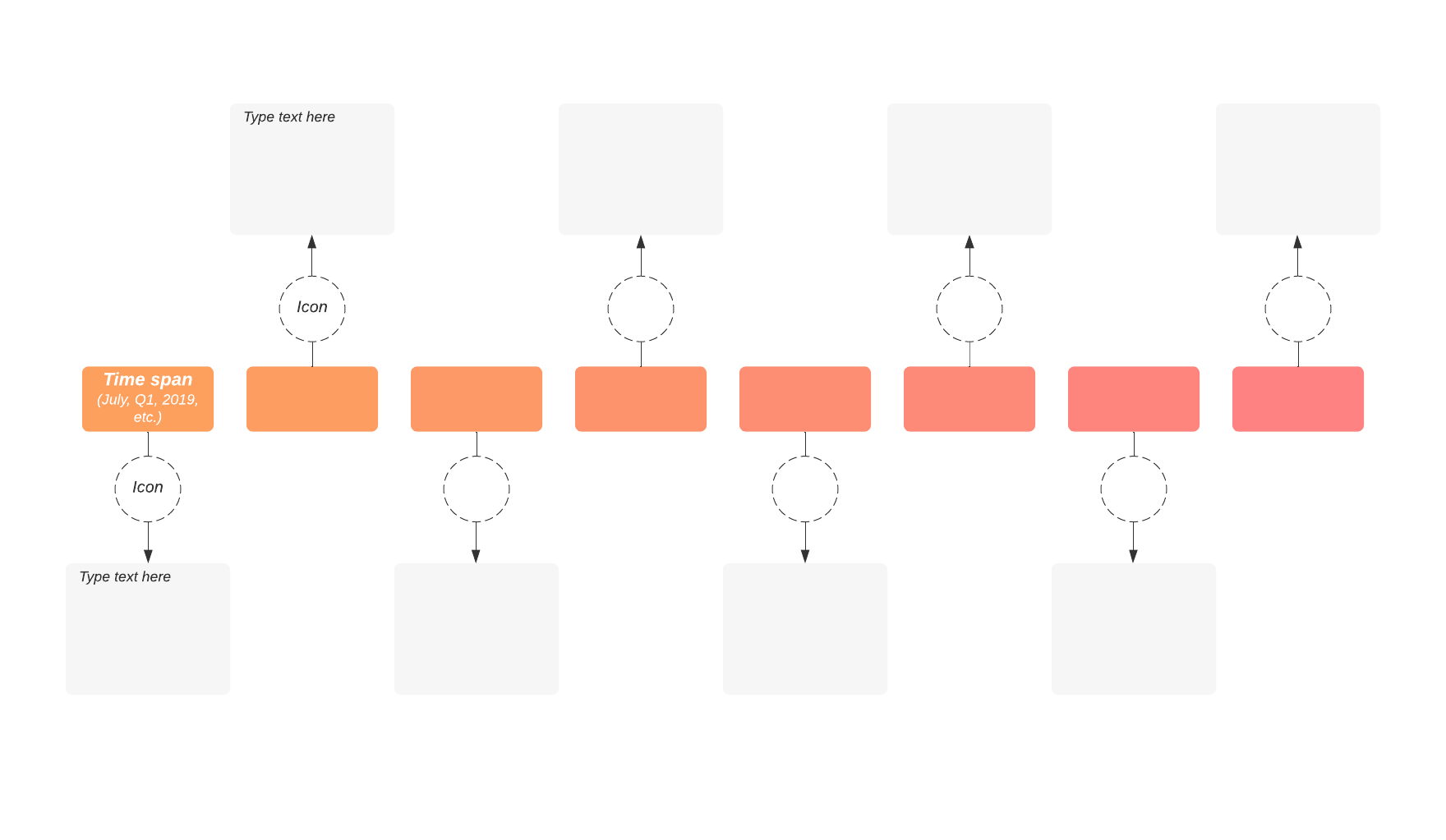 gradient timeline