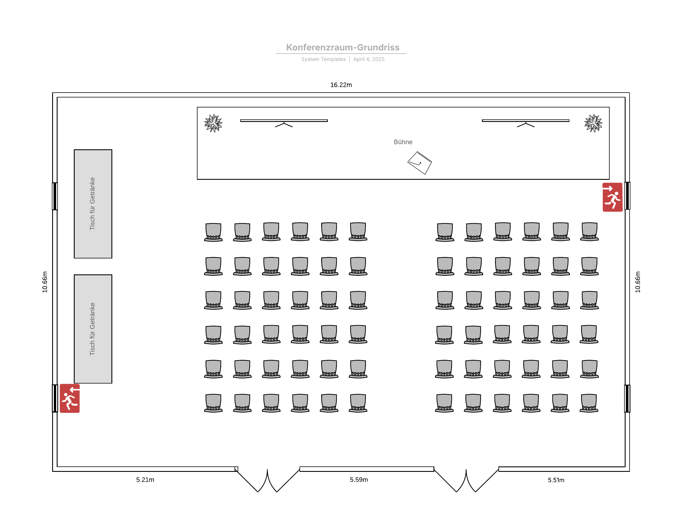 Grundriss Konferenzraum