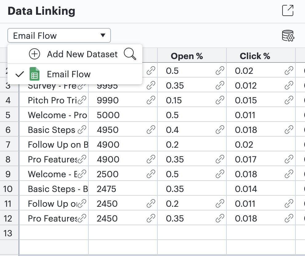 Lucidchart data linking
