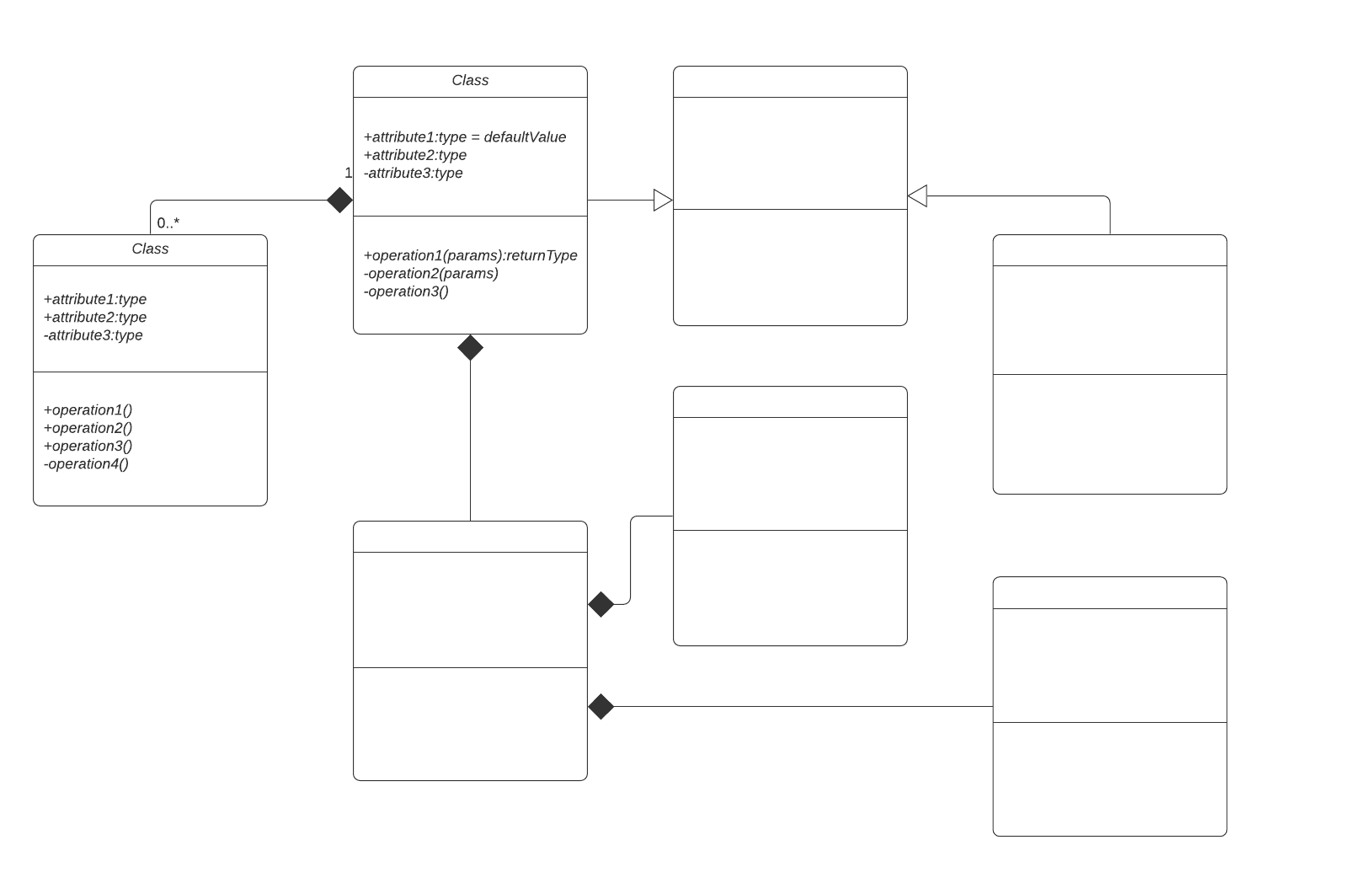 class diagrams