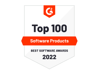 Badge G2 du meilleur logiciel en 2022