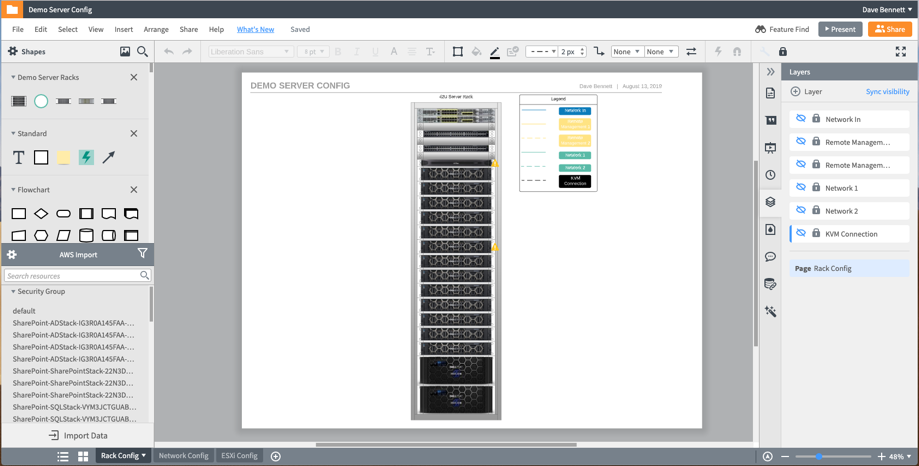 layers in Lucidchart