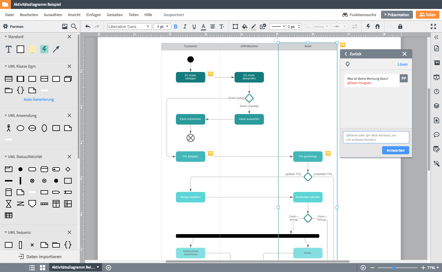 Zusammenarbeit in Echtzeit