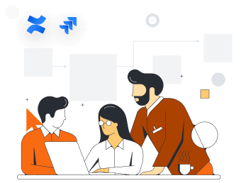 Teams die samenwerken met Lucidchart-integraties zoals Atlassian en Google Workspace