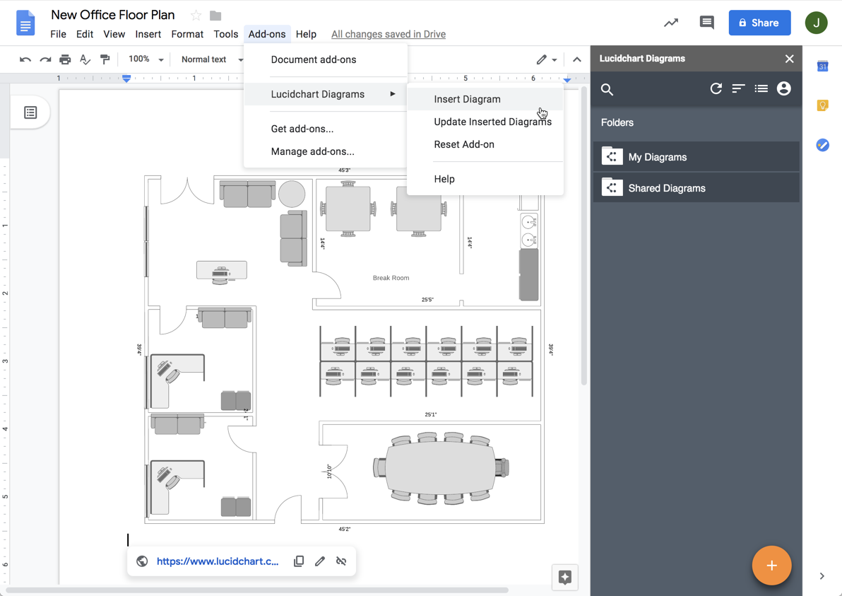 Leverage the power of Lucidchart add-ons in G Suite