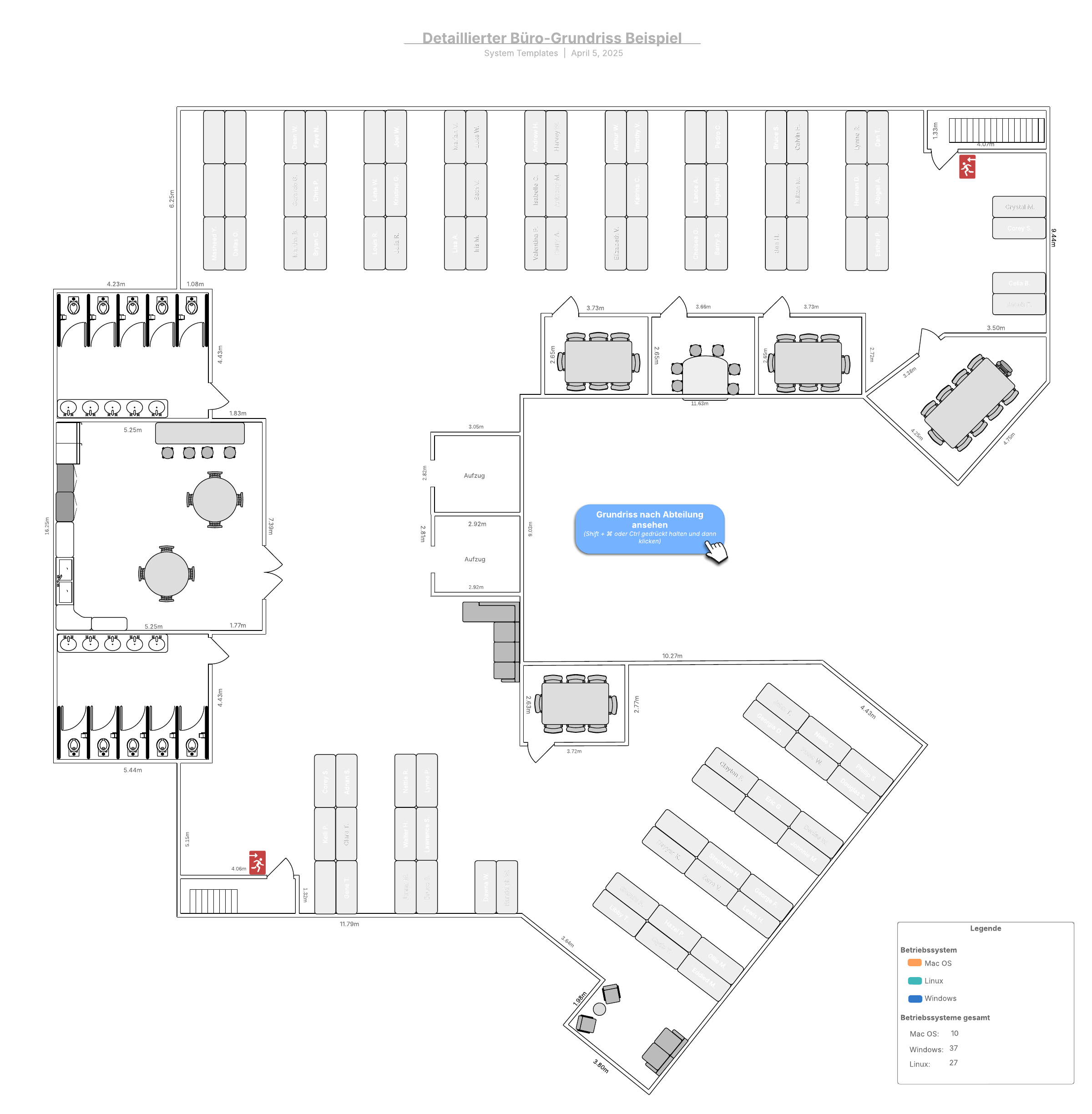 Büro Grundriss Beispiel