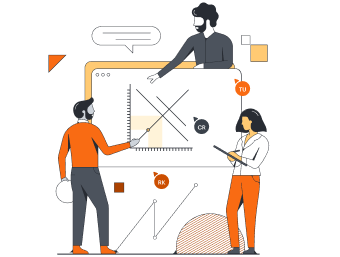 3 pessoas colaborando em tempo real