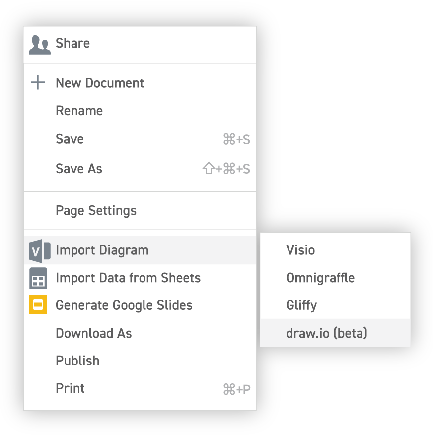 How to import from diagrams.net