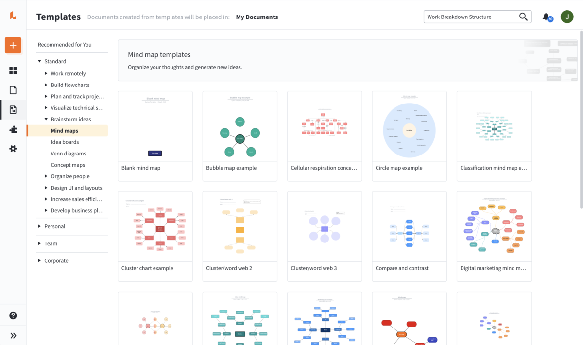 Get started faster with your choice of templates