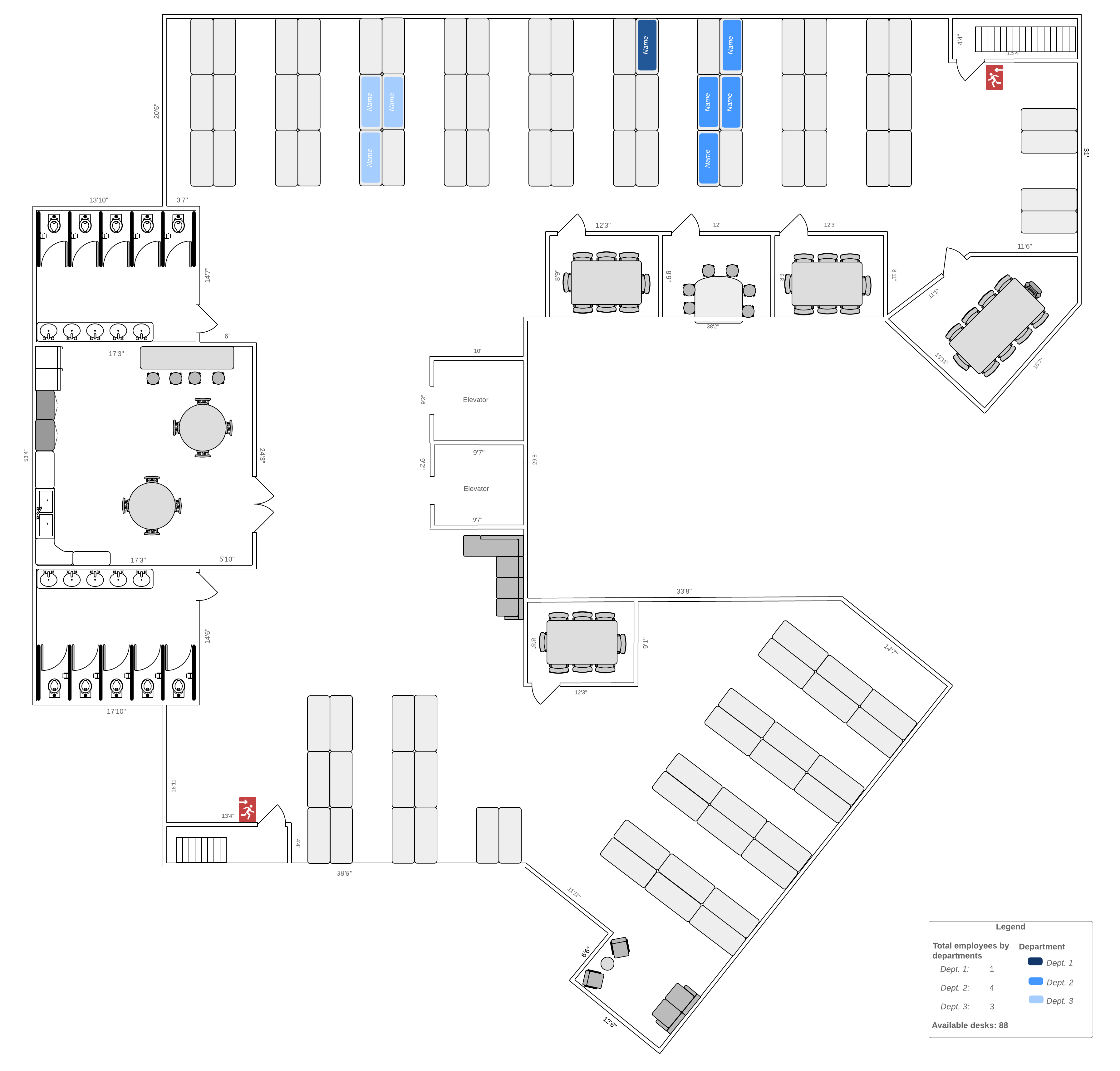 detailed office layout