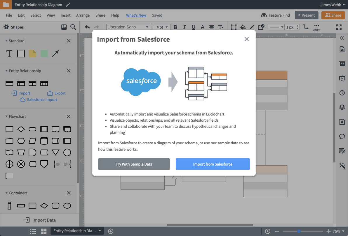 Import your Salesforce schema