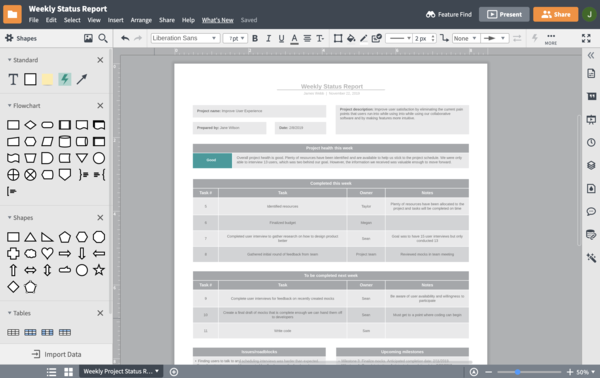 Keep track of progress, due dates, and milestones