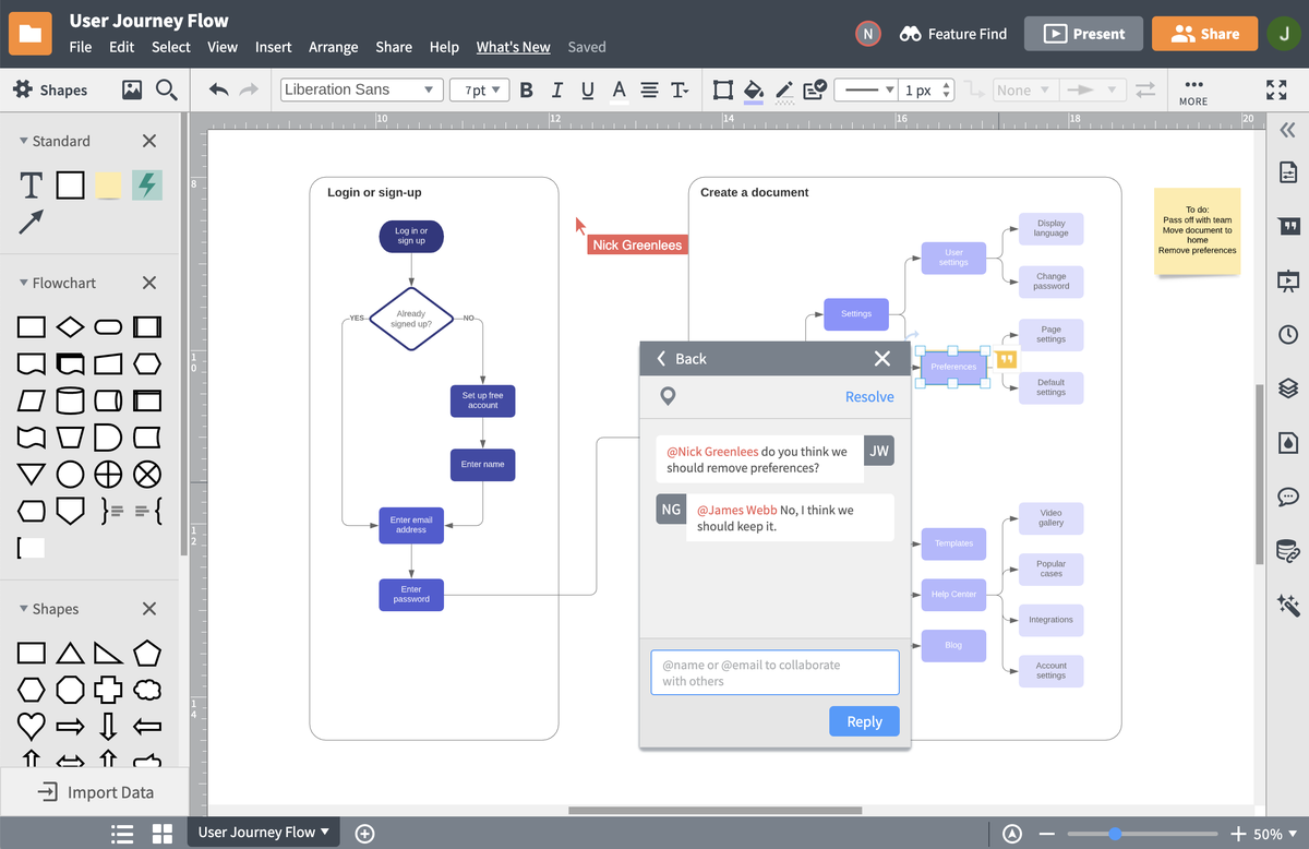 Experience hassle-free diagramming with endless possibilities