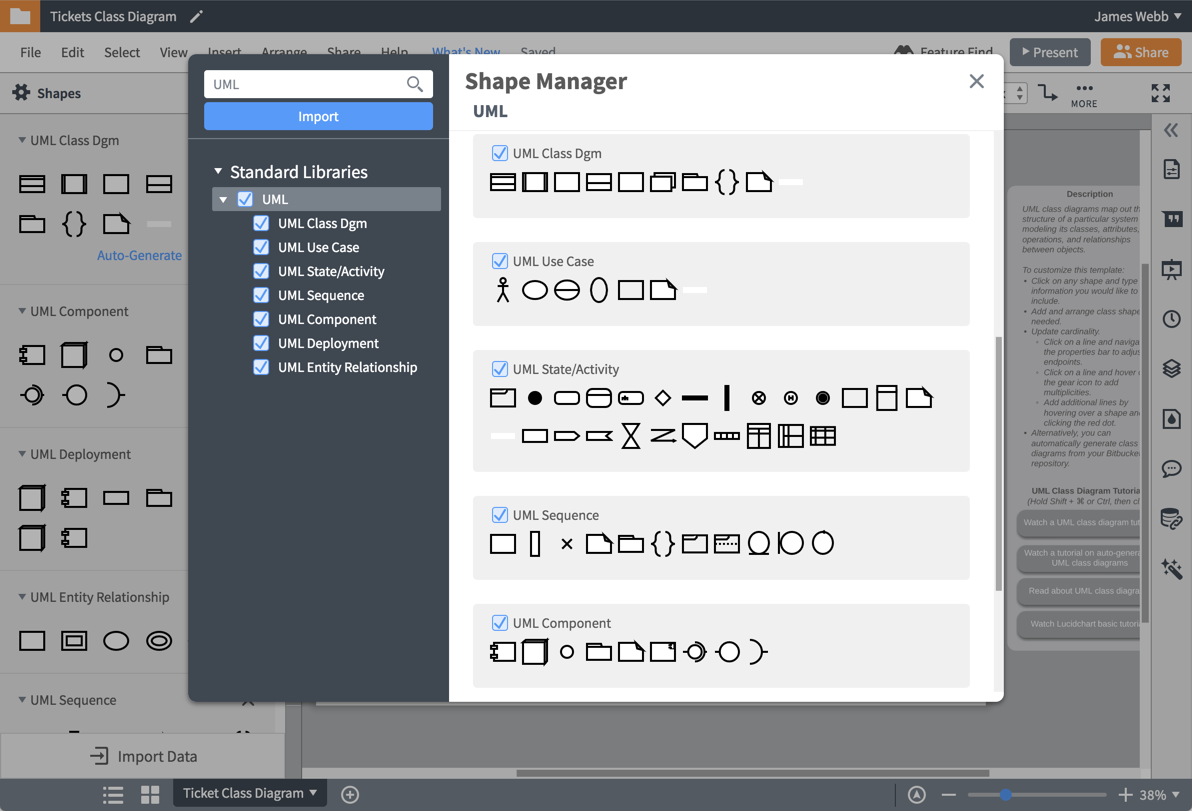 Normalisez vos diagrammes avec nos bibliothèques de formes UML
