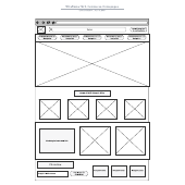 E-Commerce Website Startseite Wireframe Vorlage