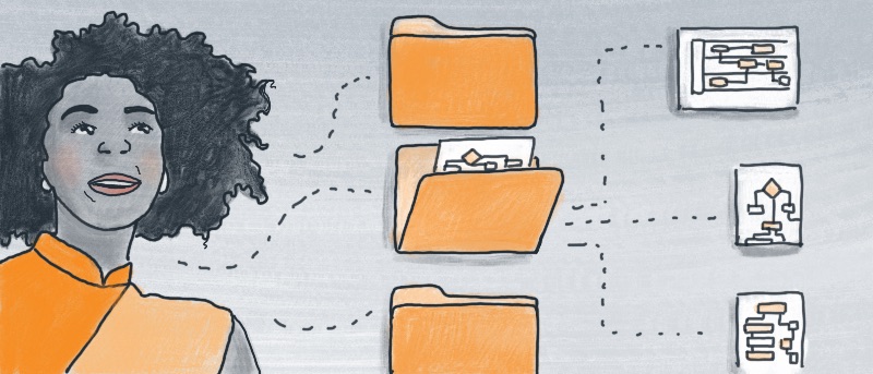 Stay organized with folders