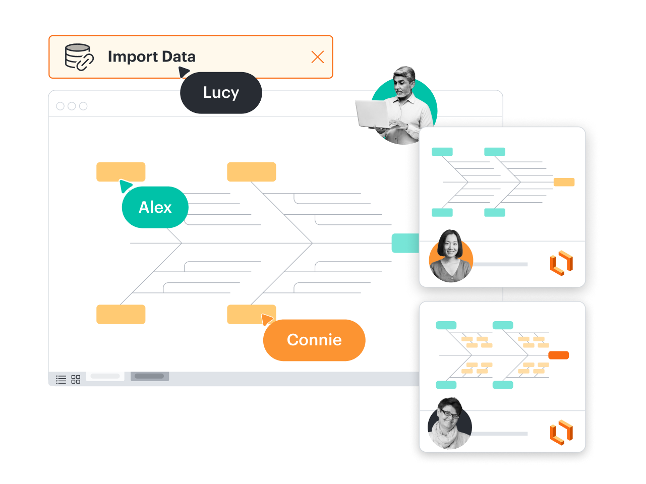 importation de données dans Lucidchart
