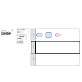 Szablon schematu blokowego z torami pływackimi