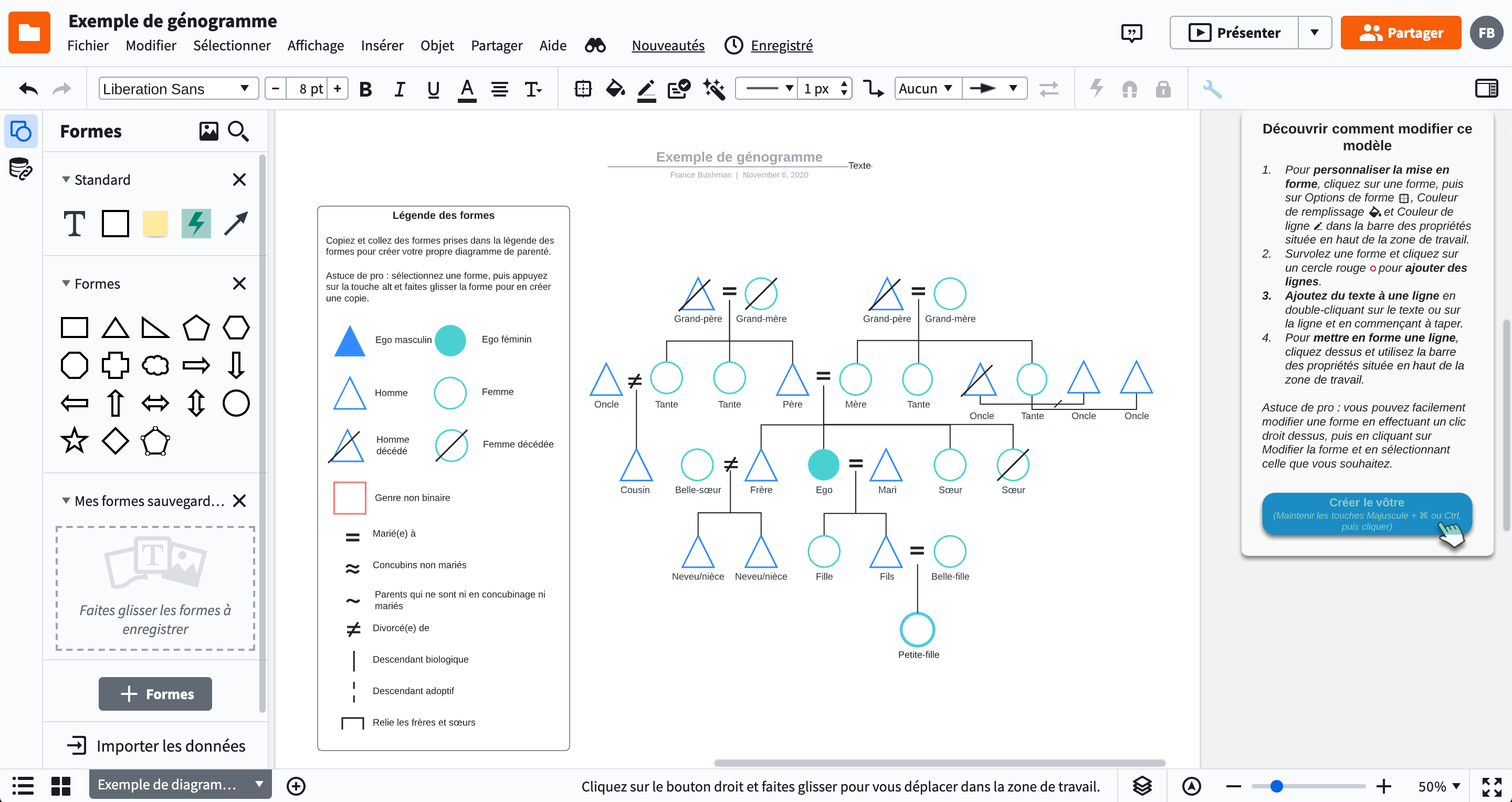 Create a genogram online simply and quickly