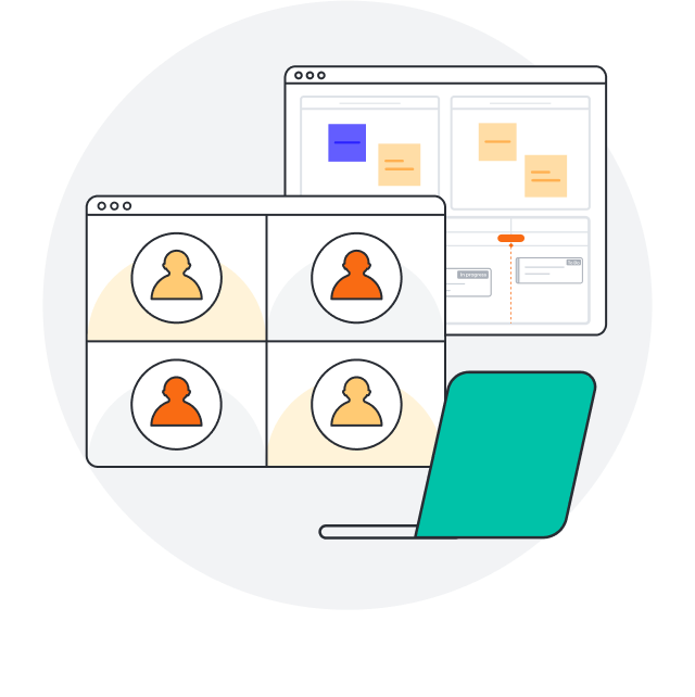 Совместная работа в реальном времени в Lucidchart