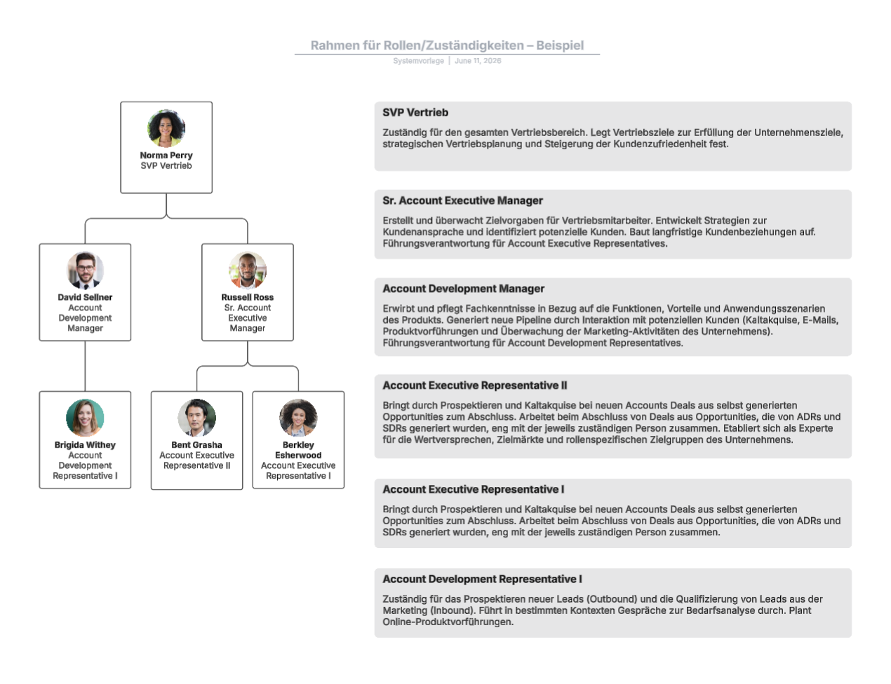 Beispiel für ein Rollen- und Verantwortlichkeiten-Framework (zum Bearbeiten auf das Bild klicken)
