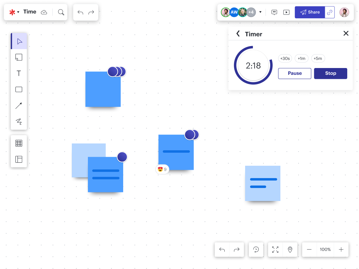 Better utilize every minute of your day with the timer in Lucidspark.