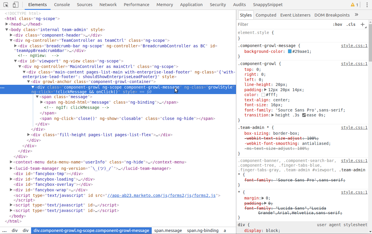 A screen capture of navigating to a source file in DevTools using the Ctrl+O "go to" menu