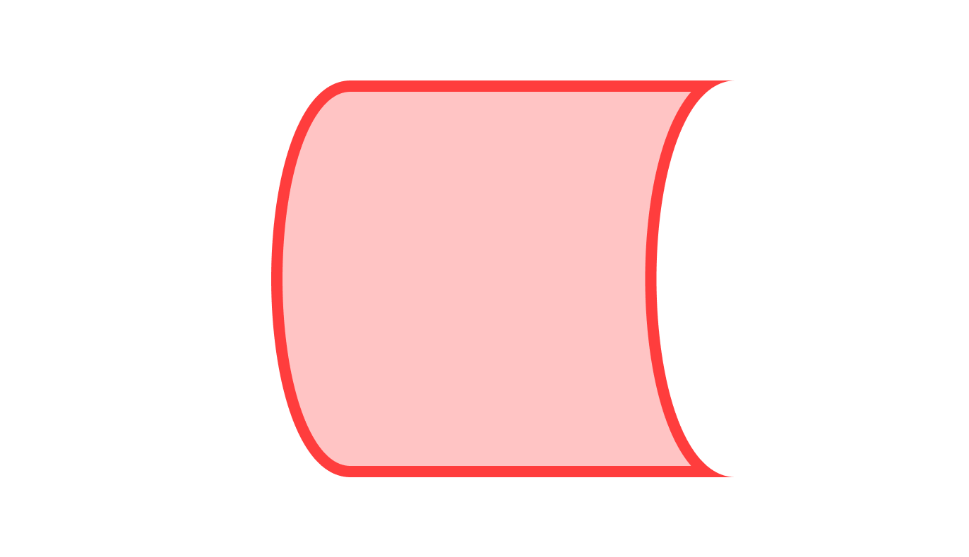 Stored data symbol for flowchart