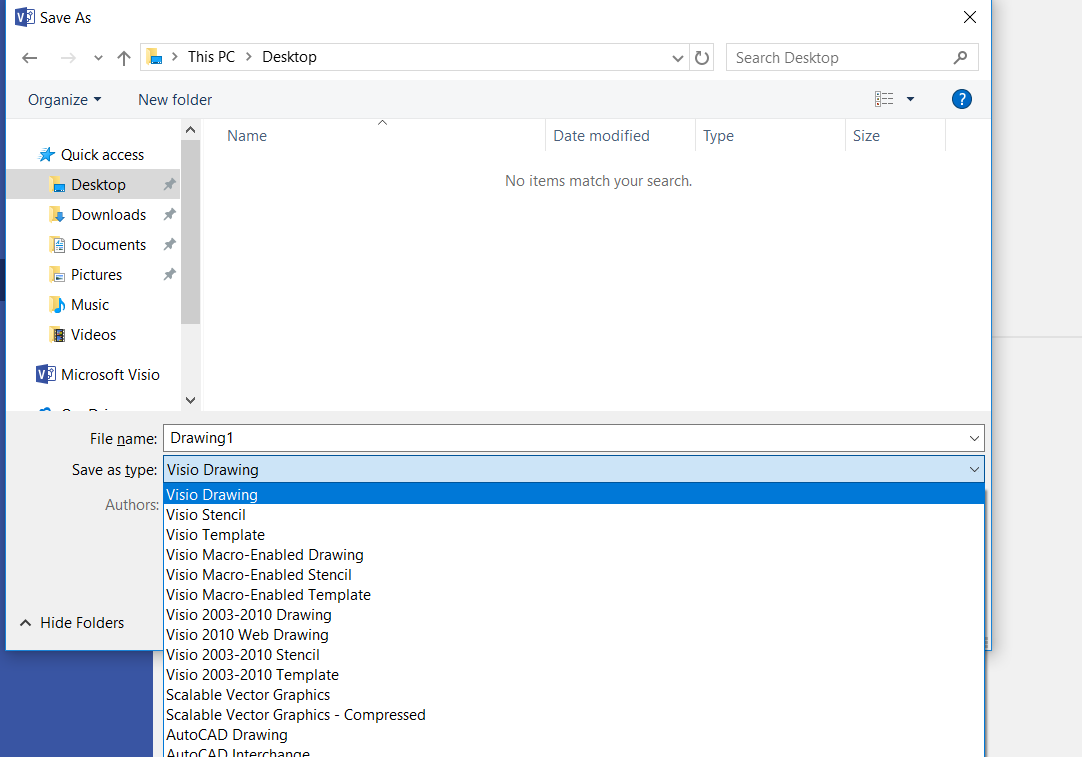How do I import documents from Visio?