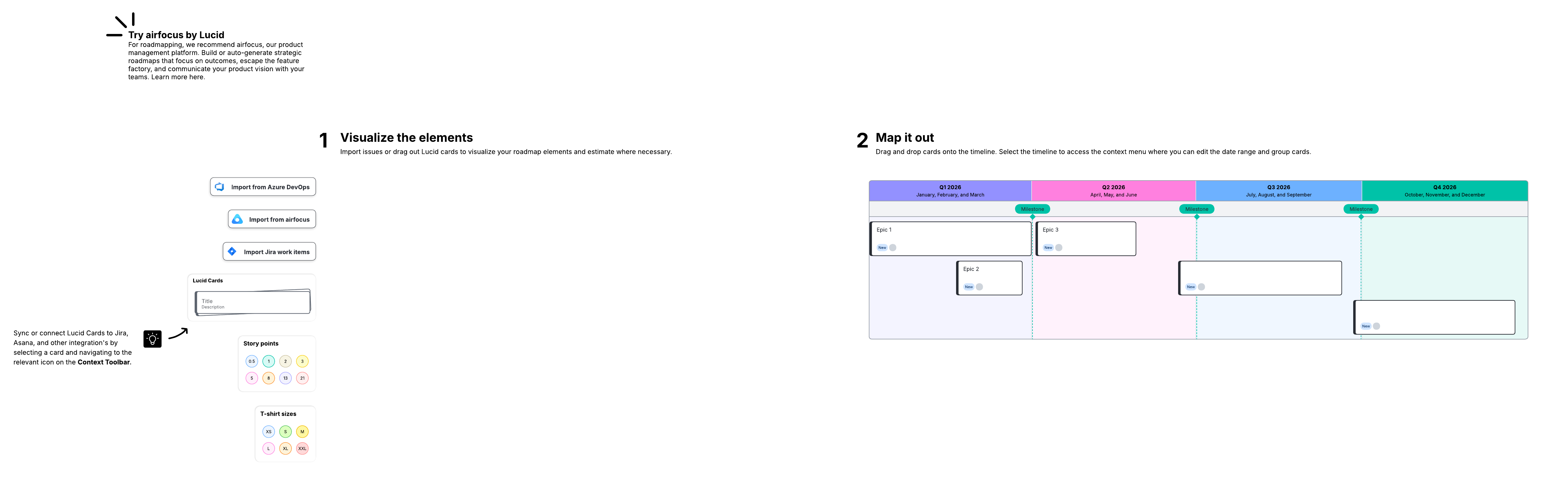 See how our free product roadmap template helps teams decide on a clear action plan. Click the image to try the template!
