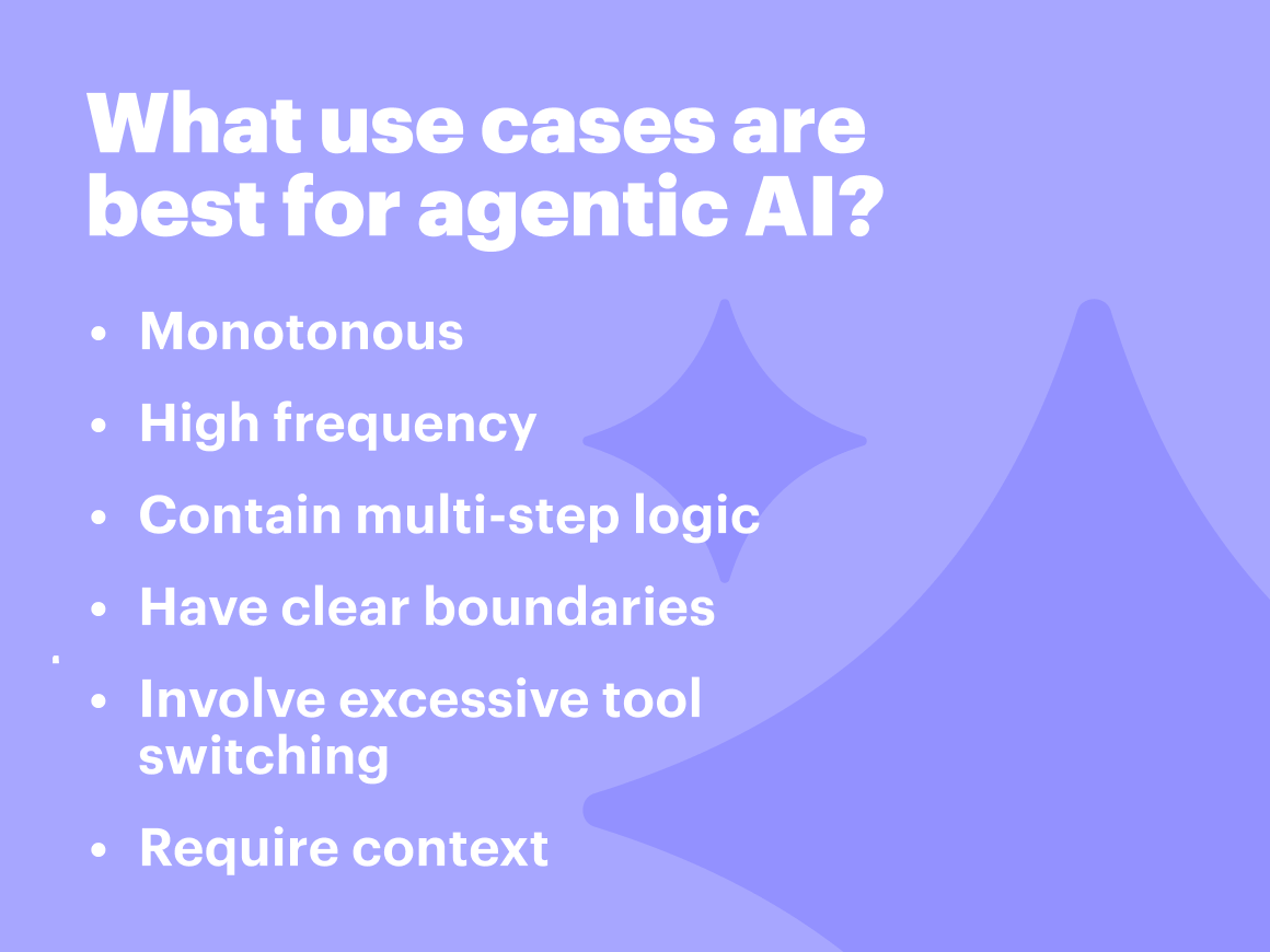 Look for these signals when identifying agentic AI use cases.