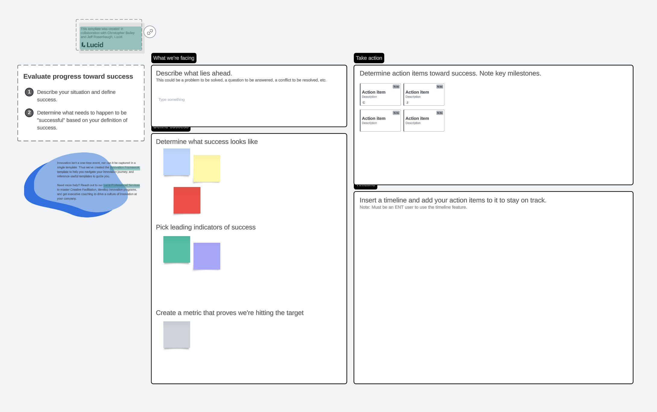 Click on the template to help your team determine goals in Lucidspark.