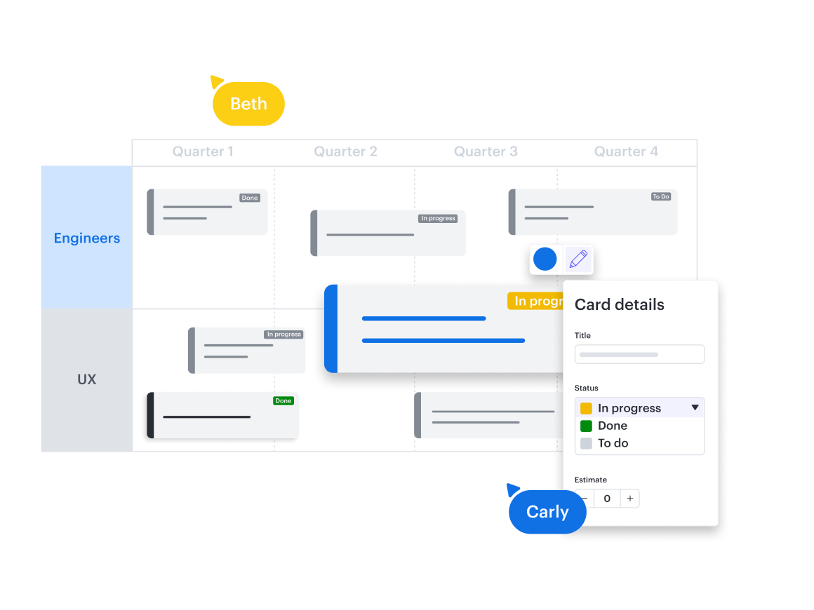 Customize Lucid Cards to help move users from ideation to planning.