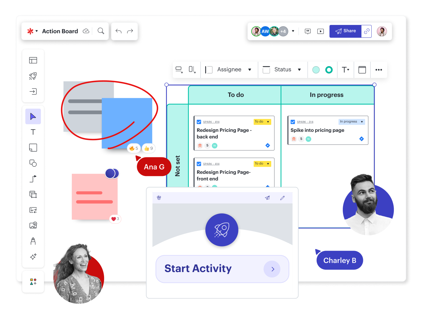 advanced online whiteboard features with Lucidspark