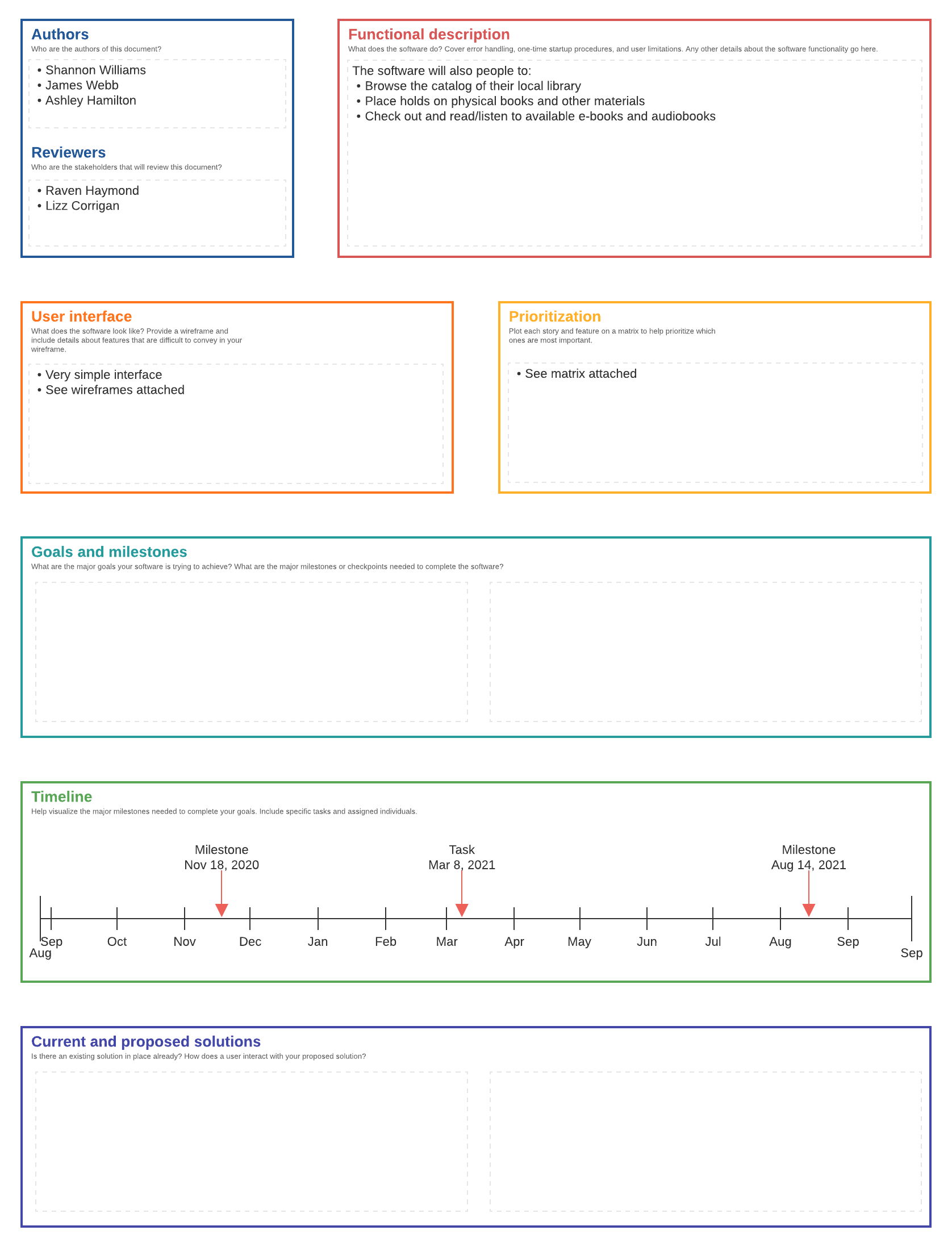 Documento de diseño de software en curso (haz clic para empezar el tuyo con nuestra plantilla)
