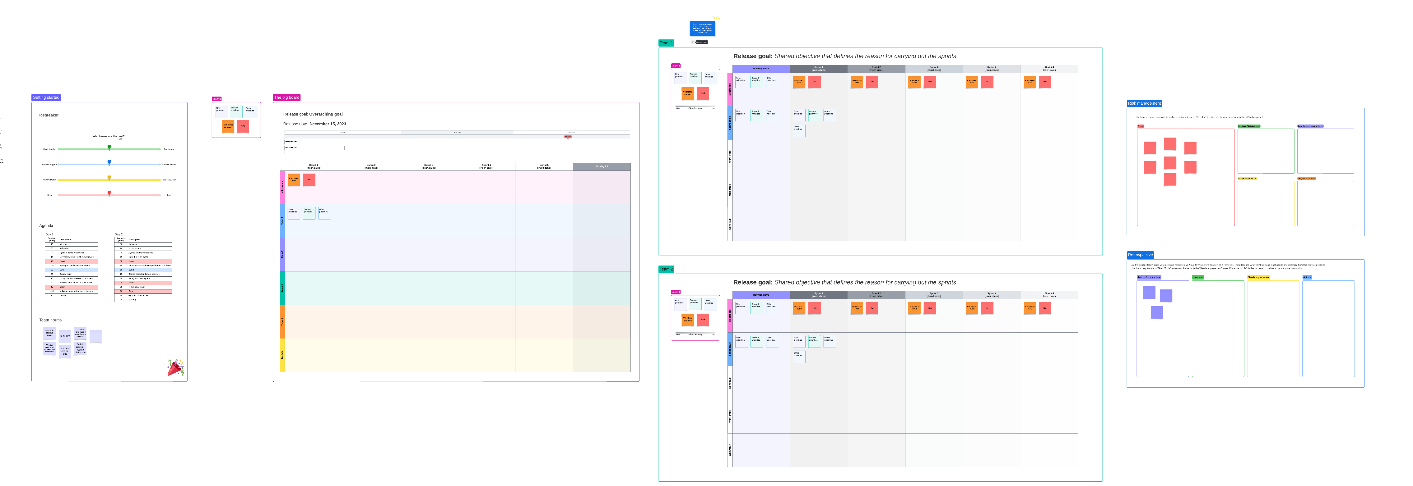 Big room planning event template example (click on image to modify online)