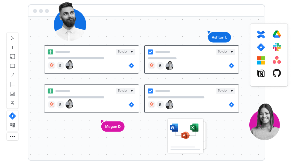 Imagen demostrando las diferentes integraciones de Lucid