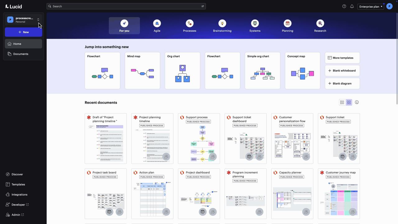 Cursor clicks on Enterprise Architecture repository in the Process Accelerator and views a BPMN process