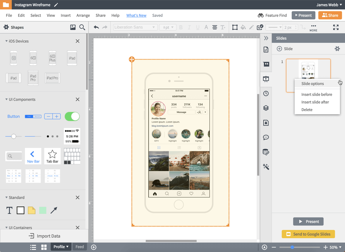 wireframe template