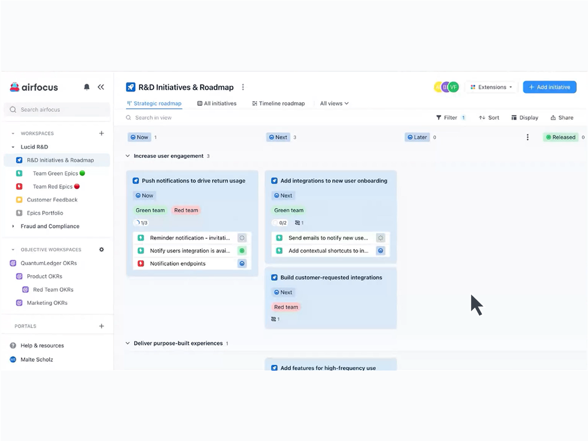 airfocus roadmap