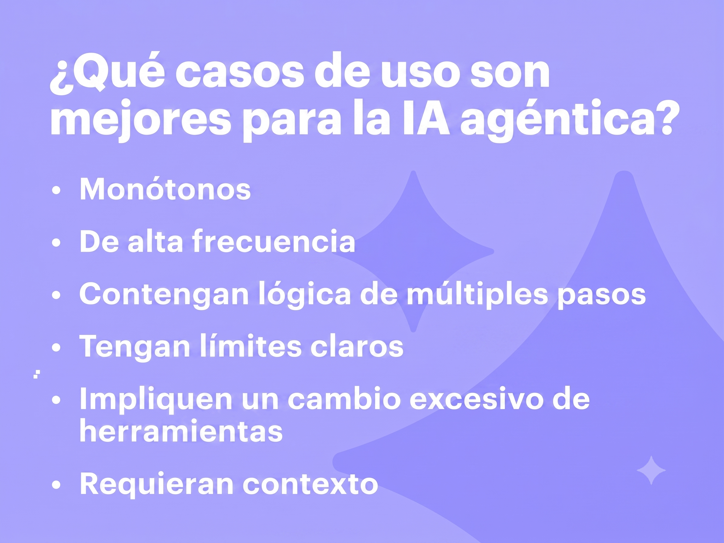 señales casos de uso de IA agéntica.