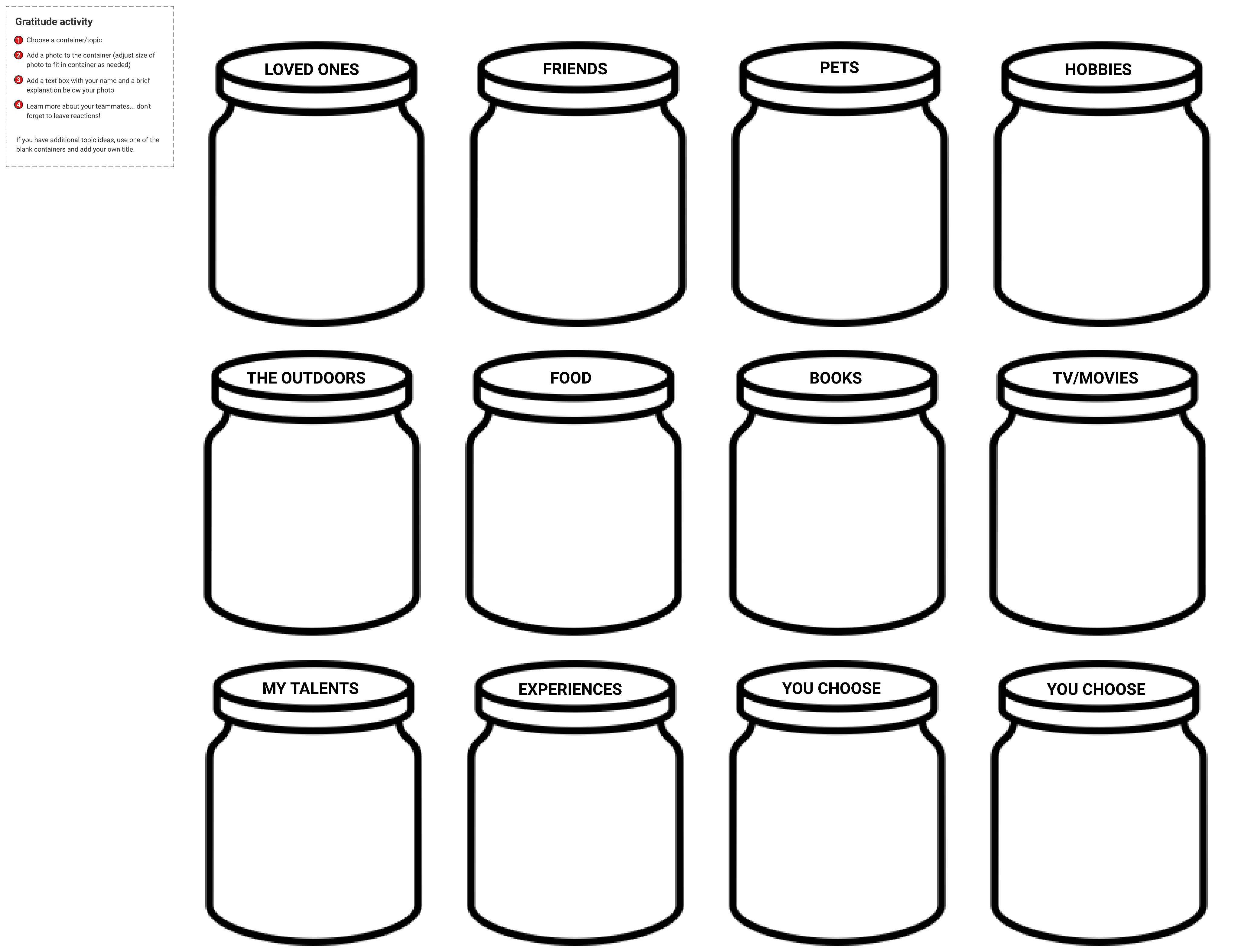 Gratitude jar activity (click on image to modify online)