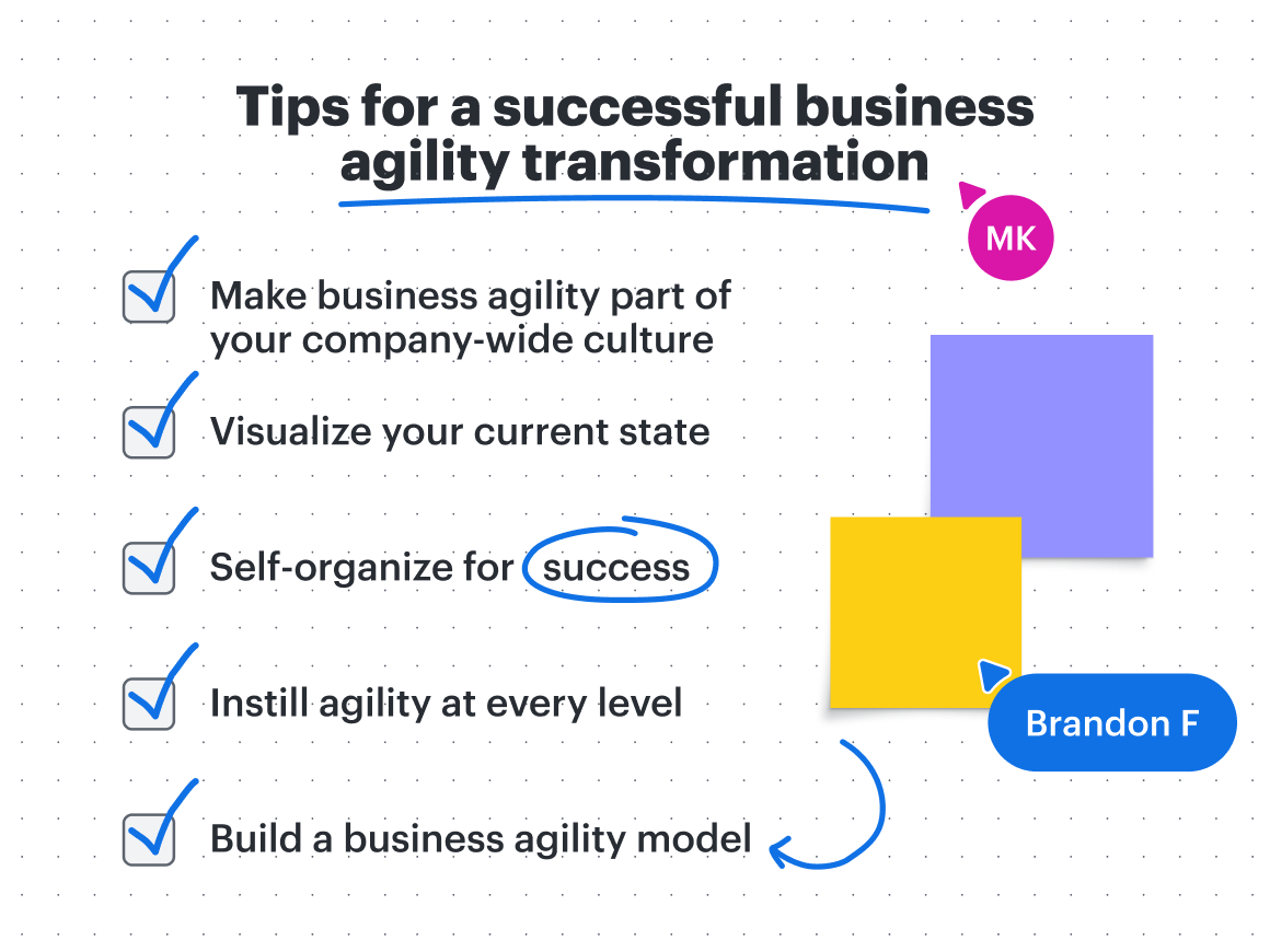 Tips for a successful business agility transformation
