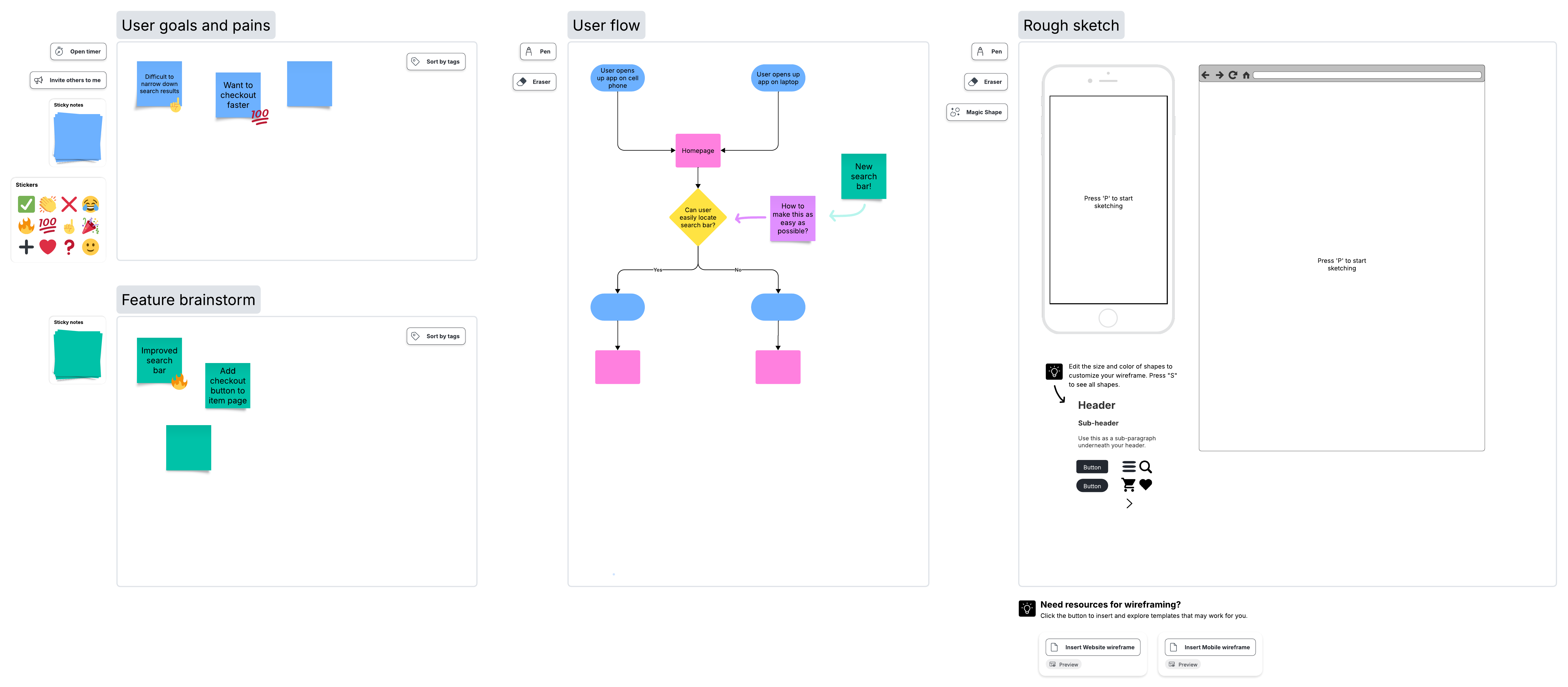 product design meeting template
