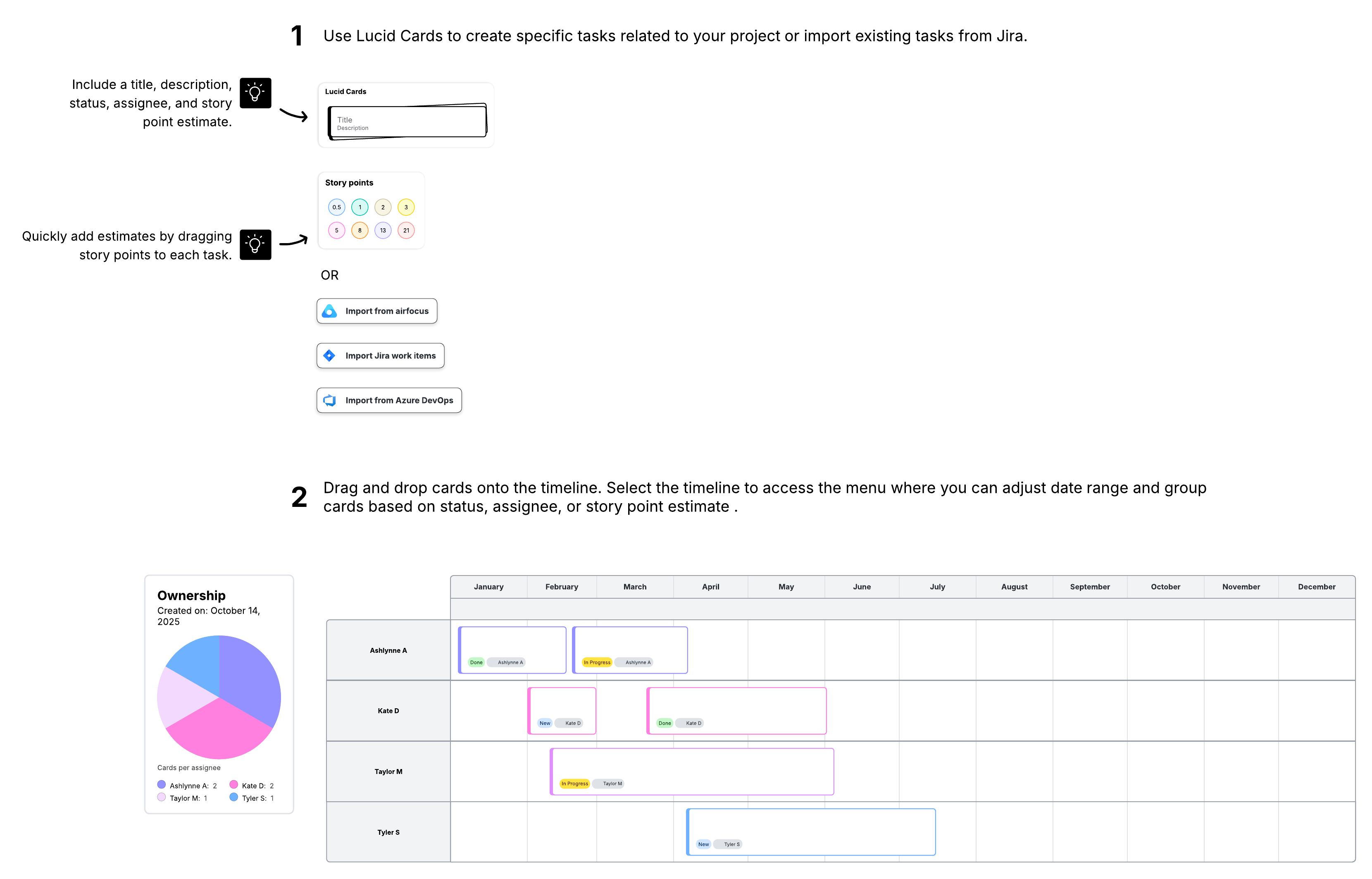 This Gantt chart template will help you in your aggregate planning journey.